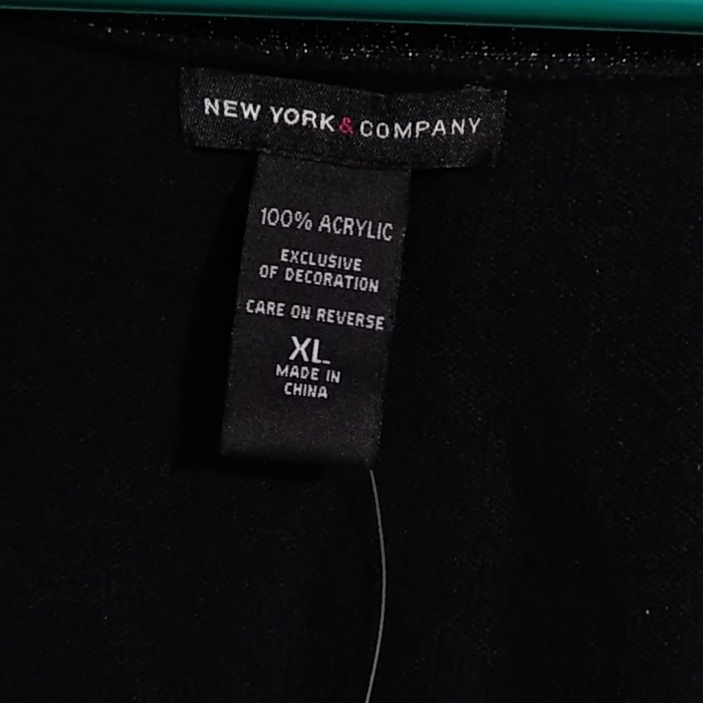 NWT New York company dressy black cardigan - Picture 2 of 4